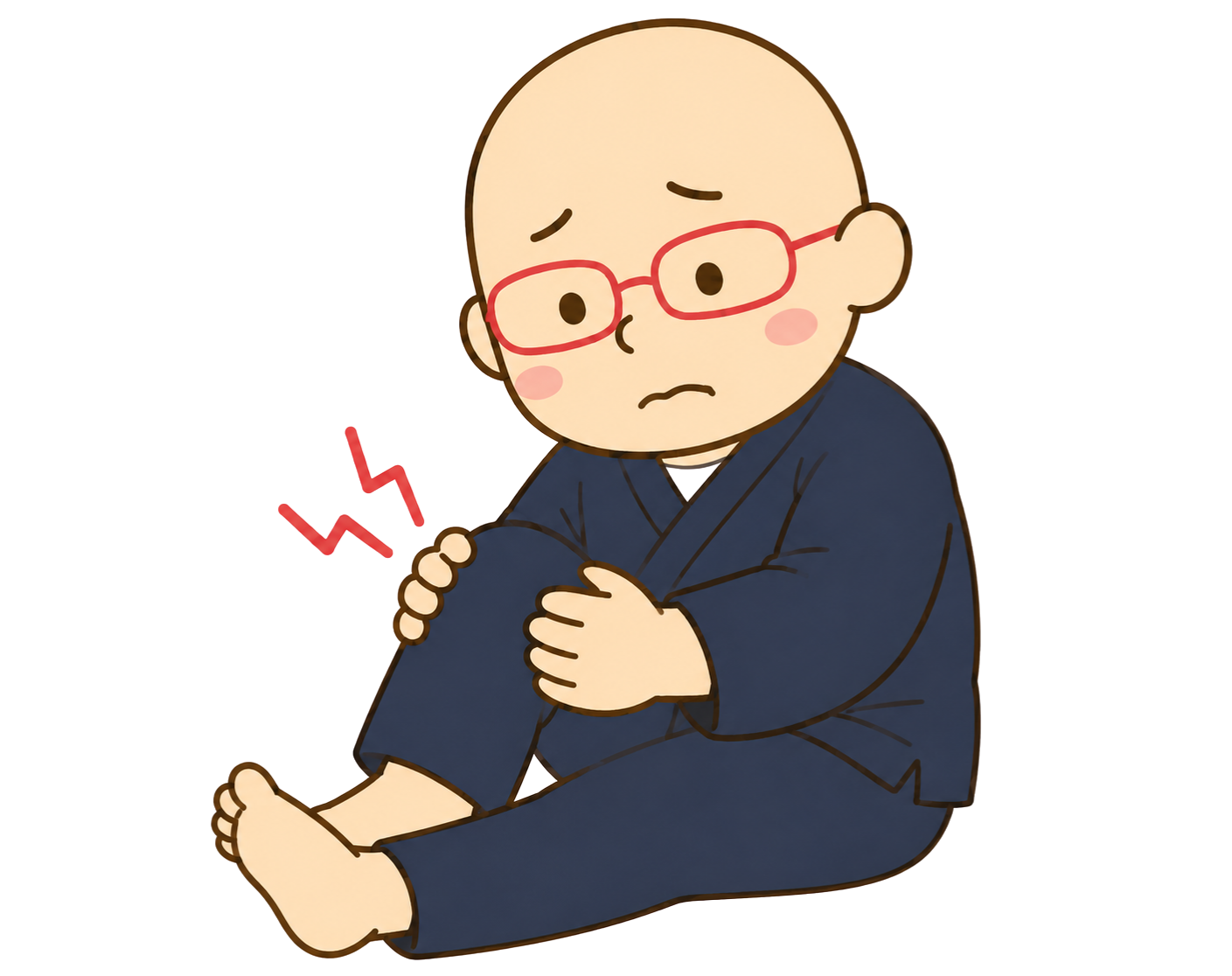 膝の痛みと向き合った院長のイメージ