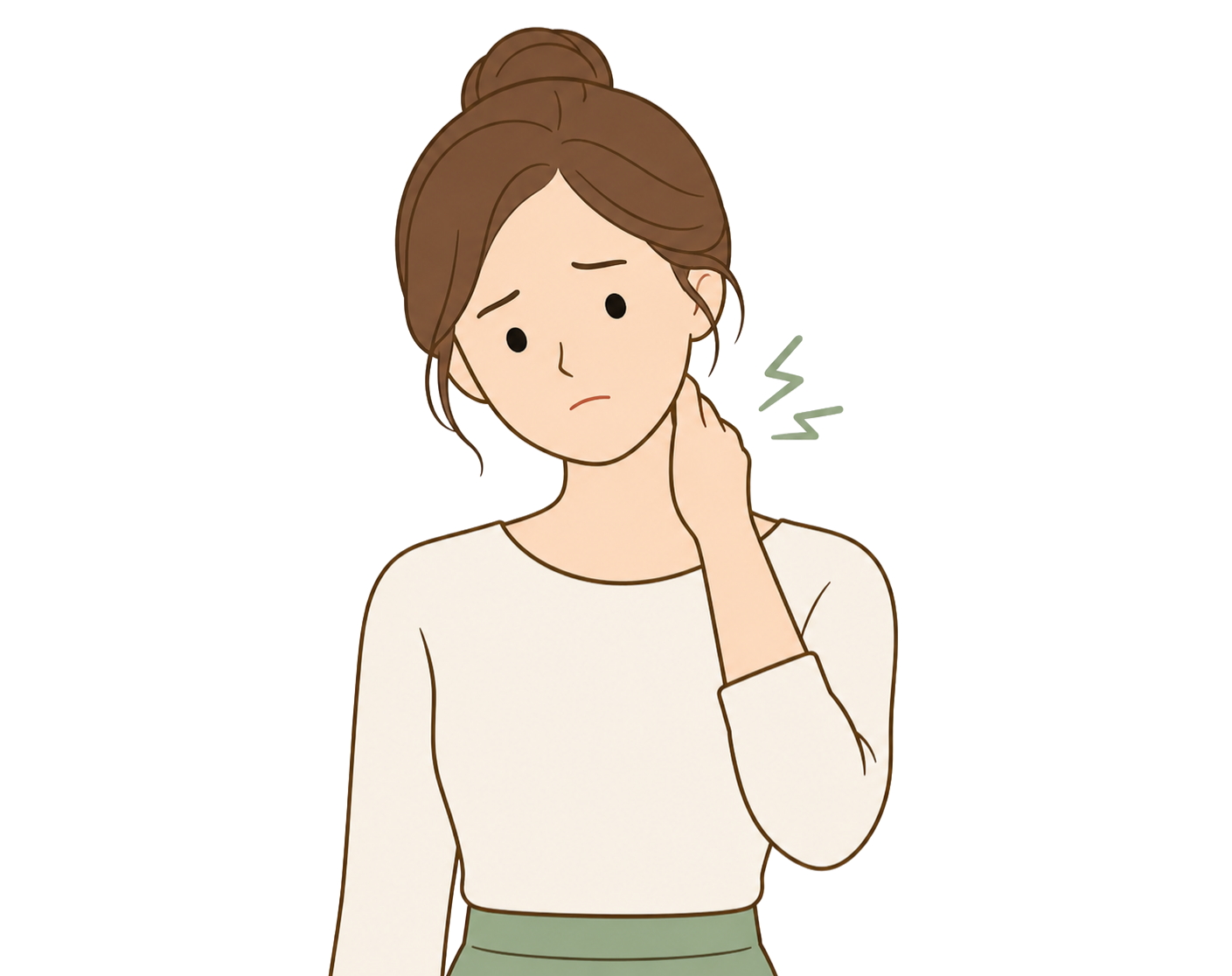 首こりの説明イメージ